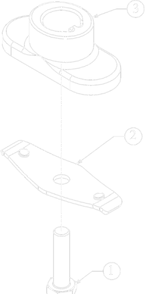 Blade Adapter Diagram and Parts List for 11A-A2BE752 2023 Yard Machines Lawn Mower